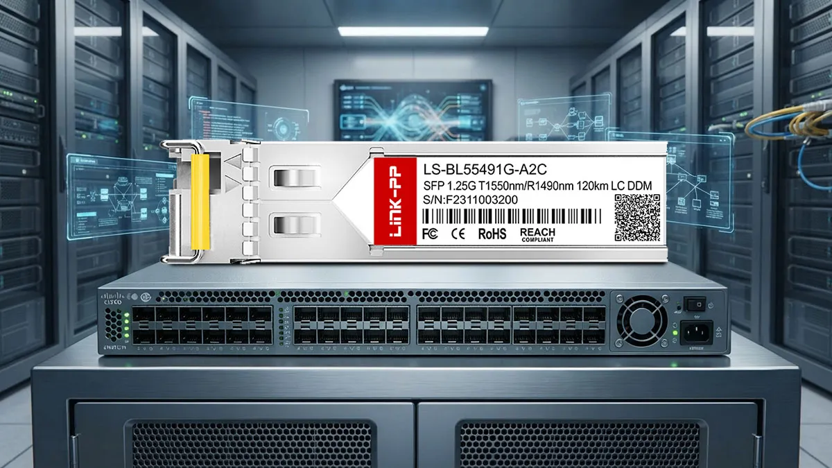 Extreme MGBIC-BX120-D Compatible LINK-PP 1G BiDi SFP Optical Module
