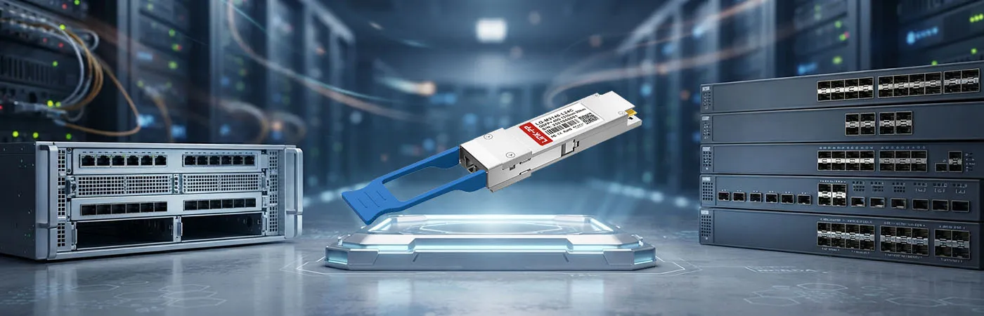 LINK-PP Démonstration d'utilisation du module QSFP+ 40G LQ-M3140-L24C