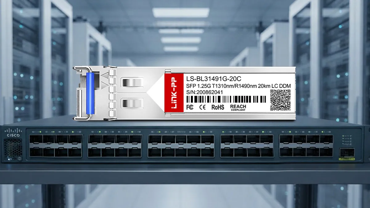 Alcatel-Lucent SFP-GIG-BX-U20 Compatible LINK-PP 1G BiDi SFP Optical Module