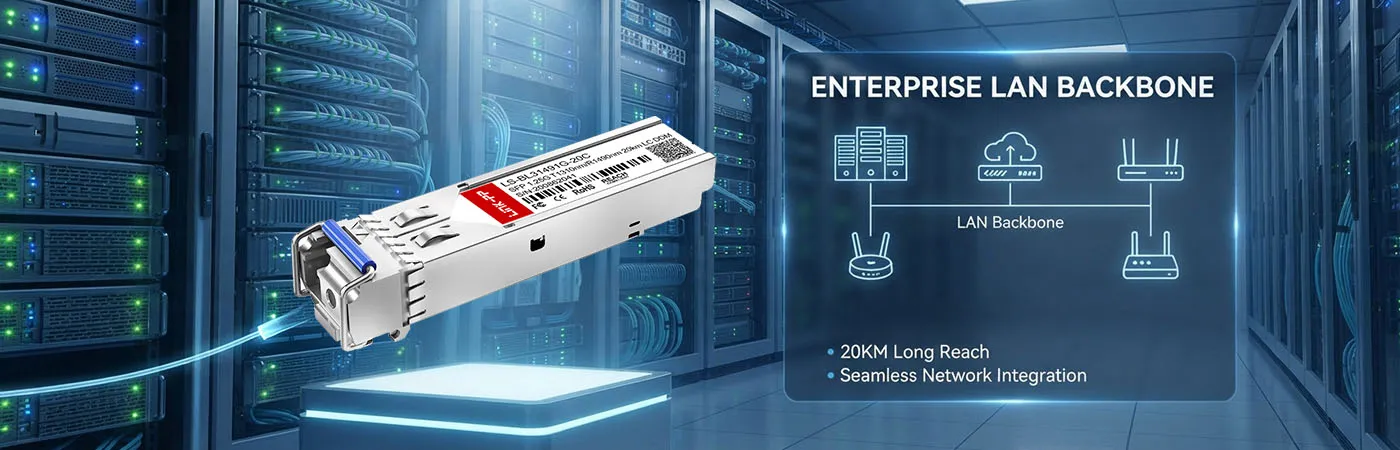 SFP-GIG-BX-U20: 1G Connectivity for Enterprise LAN Backbone
