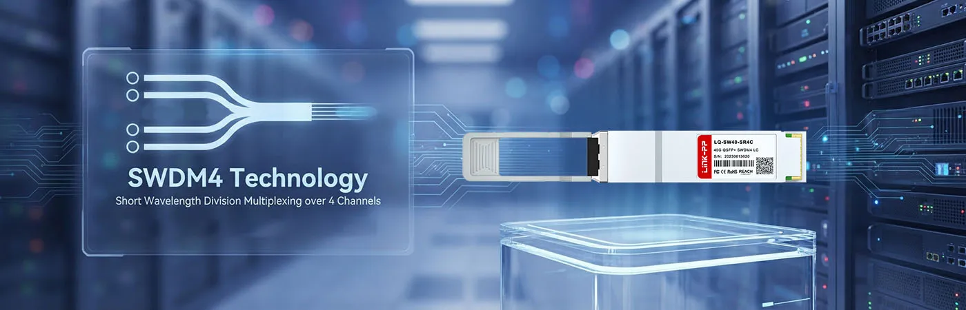 QSFP-40G-SRBD Module with SWDM4 Technology for Fiber Efficiency
