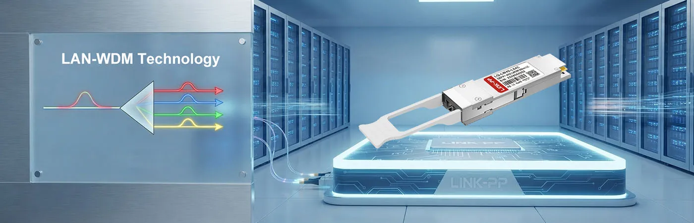 QSFPP-40G-ZR4-Lite Module with LAN-WDM Technology for Fiber Efficiency