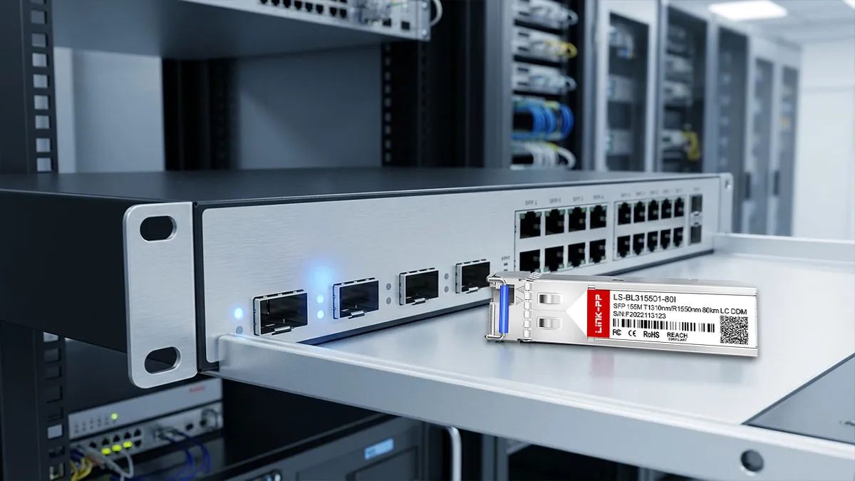 LINK-PP LS-BL315501-80I 155M SFP Usage Demonstration