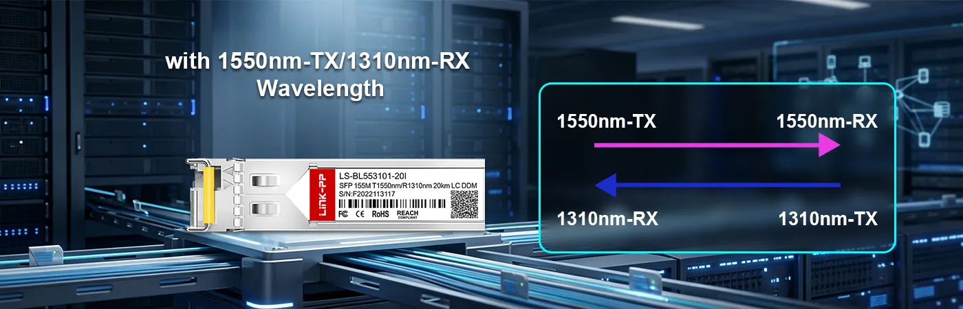LS-BL553101-20Iモジュール（送信波長1550nm、受信波長1310nm）