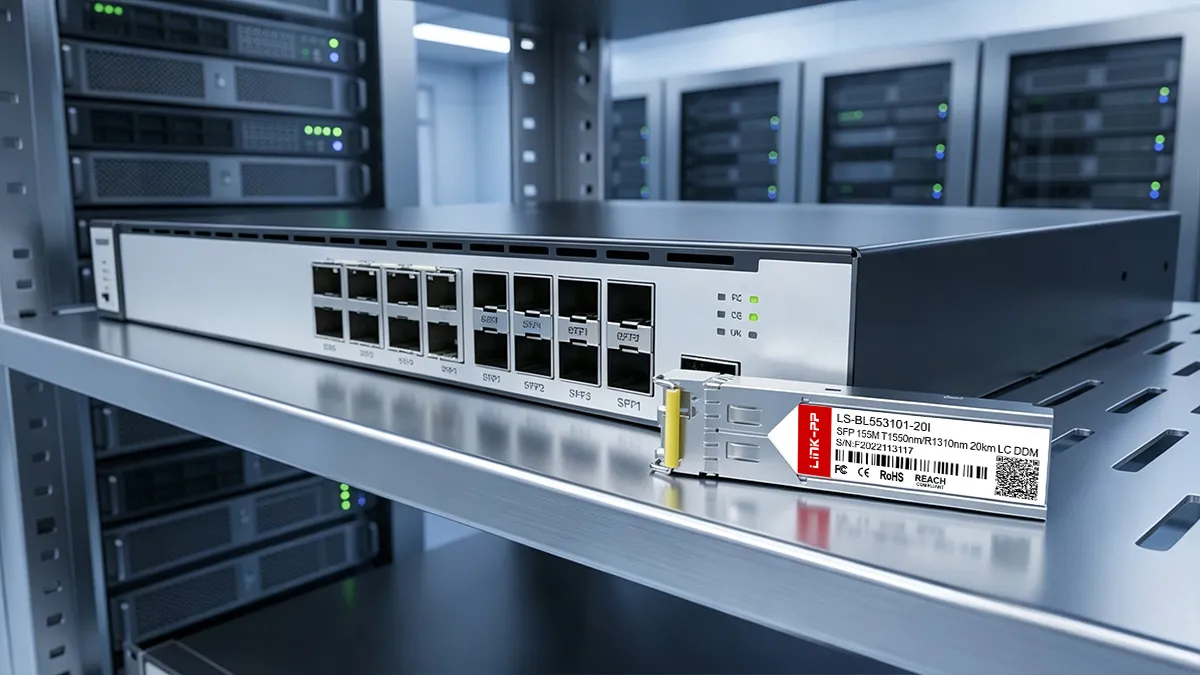 LINK-PP LS-BL553101-20I 155M SFP Usage Demonstration