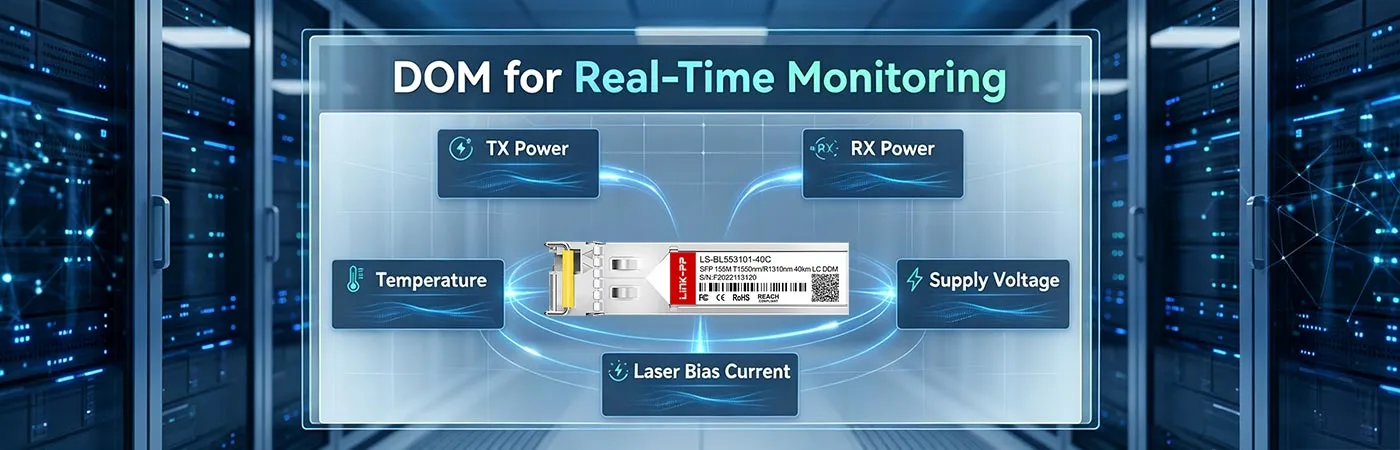 LS-BL553101-40C-module met DOM voor realtime monitoring