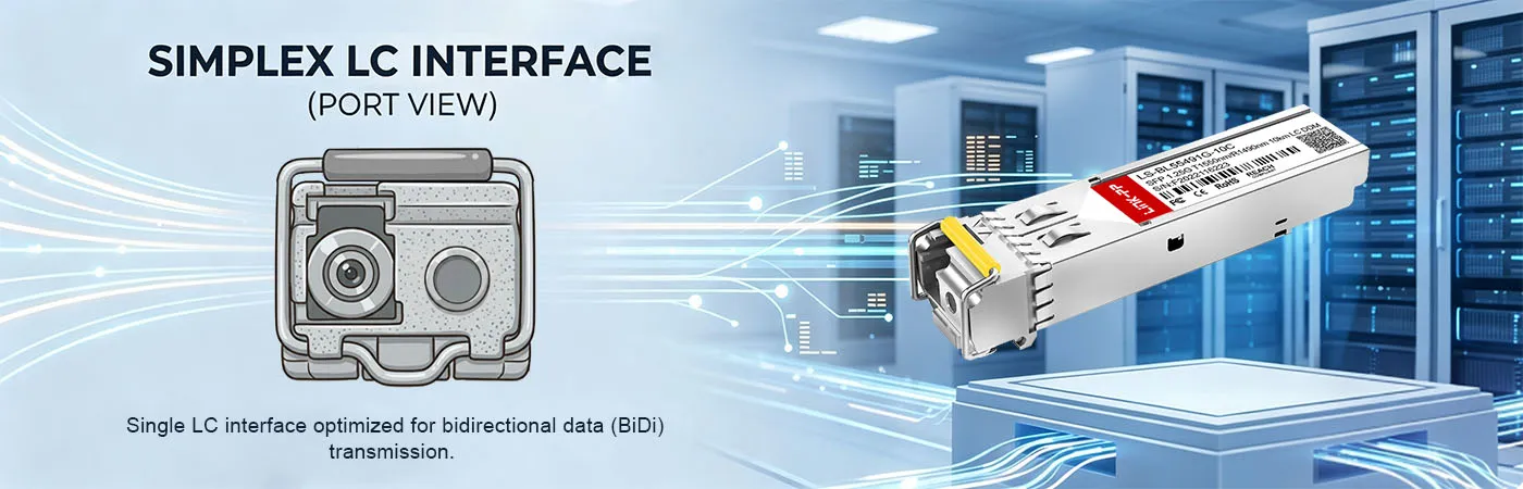 심플렉스 LC 인터페이스를 갖춘 LS-BL55491G-10C 모듈