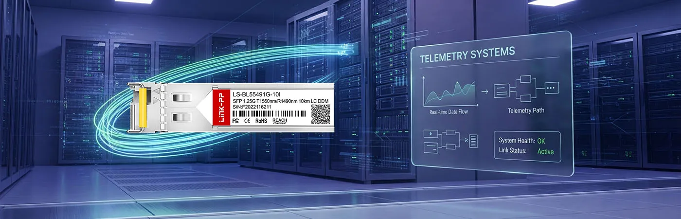 LS-BL55491G-10I: Conectividade de 1.25G para sistemas de telemetria