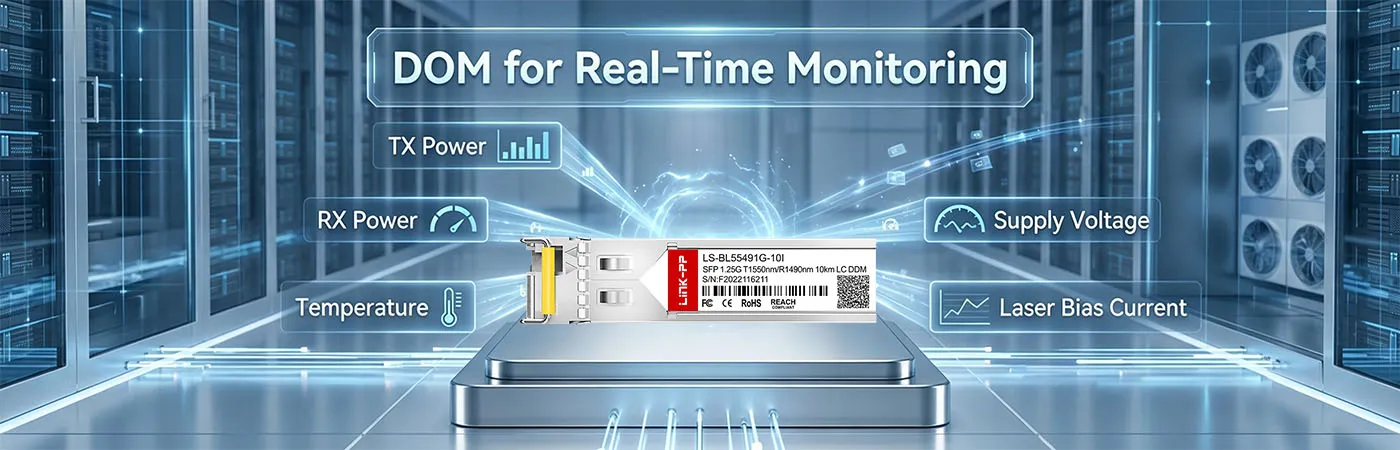 Módulo LS-BL55491G-10I com DOM para monitoramento em tempo real