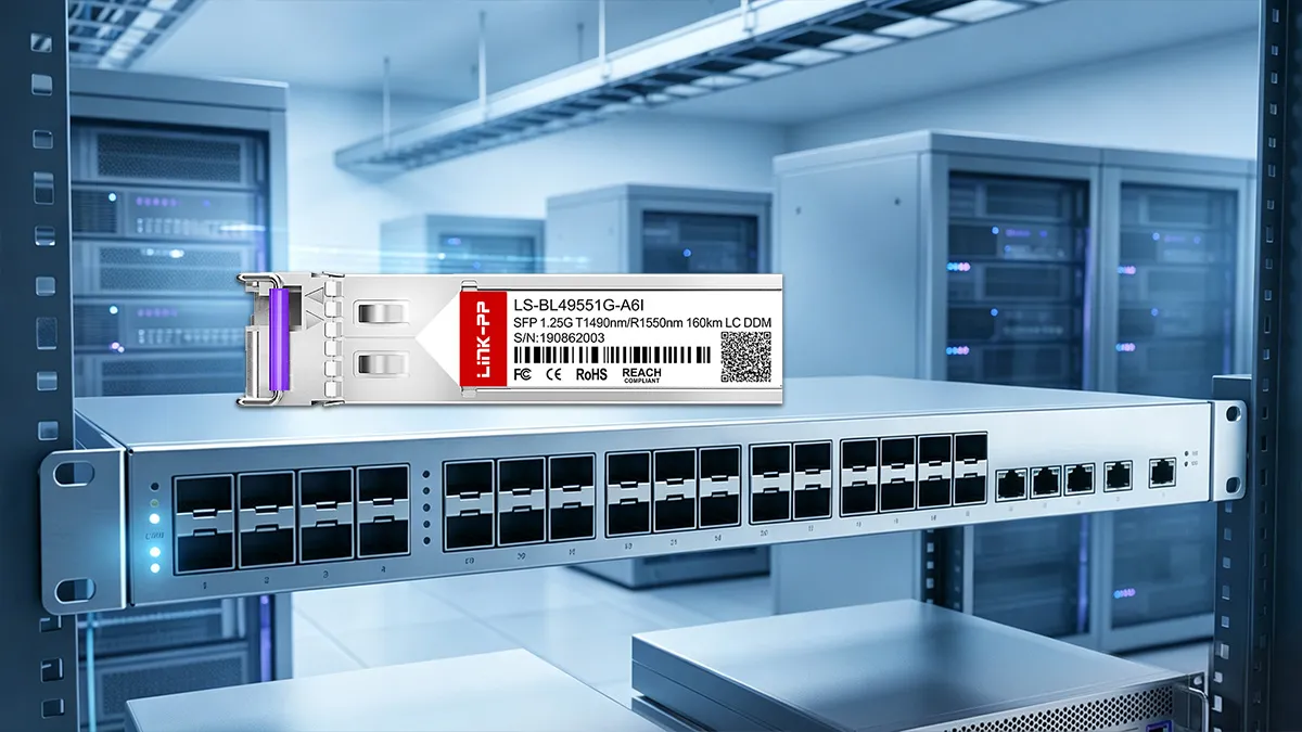 LINK-PP Démonstration d'utilisation du module SFP BiDi 1G LS-BL49551G-A6I