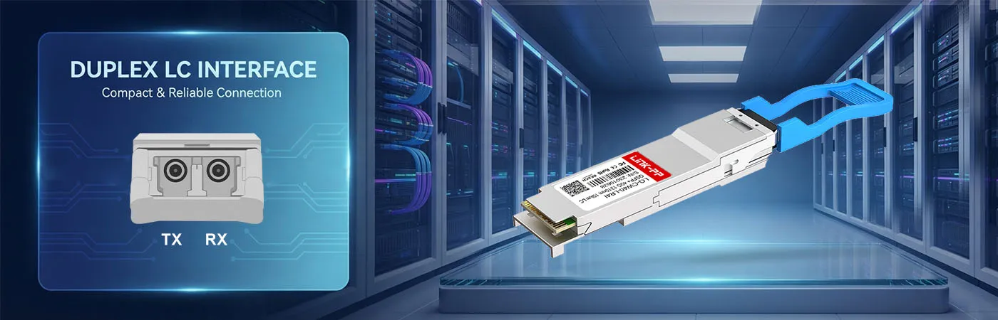 QSFP-LR4-40G-I Module with Duplex LC Interface