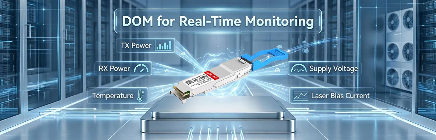 QSFP-LR4-40G-I Module with DOM for Real-Time Monitoring