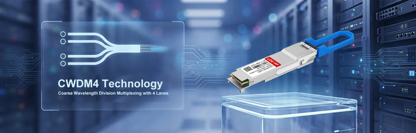 Modulo QSFP-40G-LR4-20 con tecnologia CWDM4 per l'efficienza della fibra