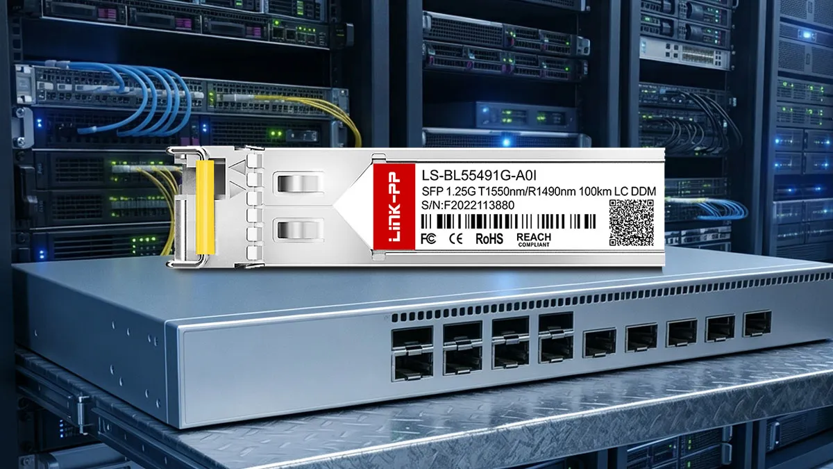 LINK-PP Módulo óptico SFP BiDi LS-BL55491G-A0I de 1G