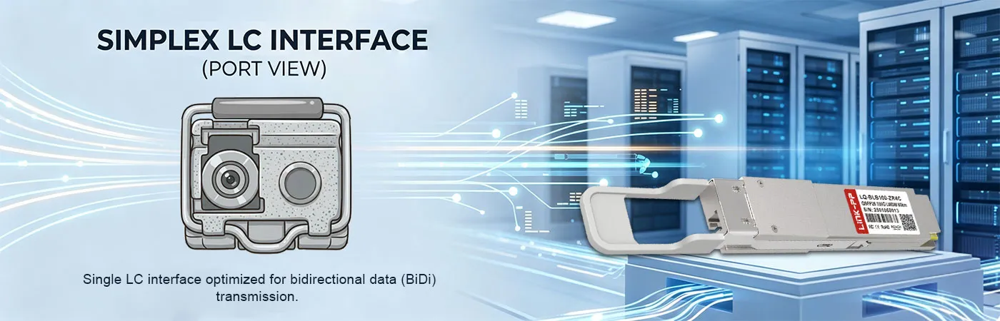 Modulo LQ-BLB100-ZR4C con interfaccia LC simplex