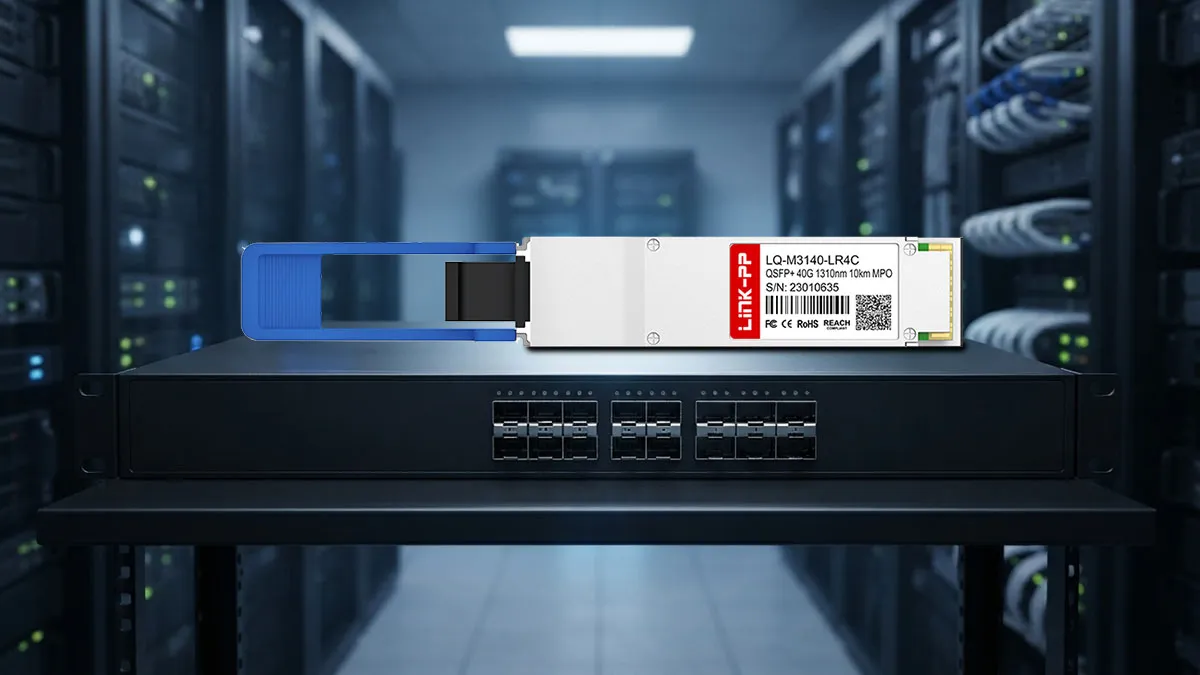 Compatibile con Juniper JNP-QSFP-4X10GE-LR LINK-PP Modulo ottico QSFP+ 40G