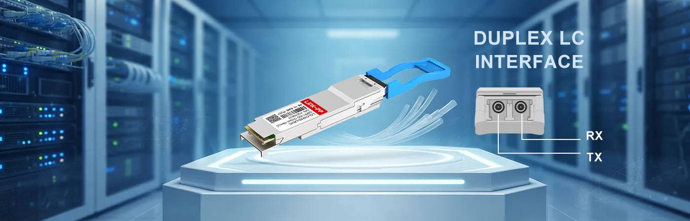 QSFP-40G-LR4 모듈 (듀플렉스 LC 인터페이스 포함)