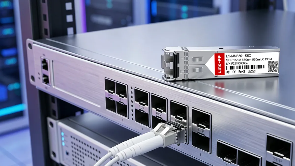 LINK-PP LS-MM8501-S5C 155M SFP Usage Demonstration