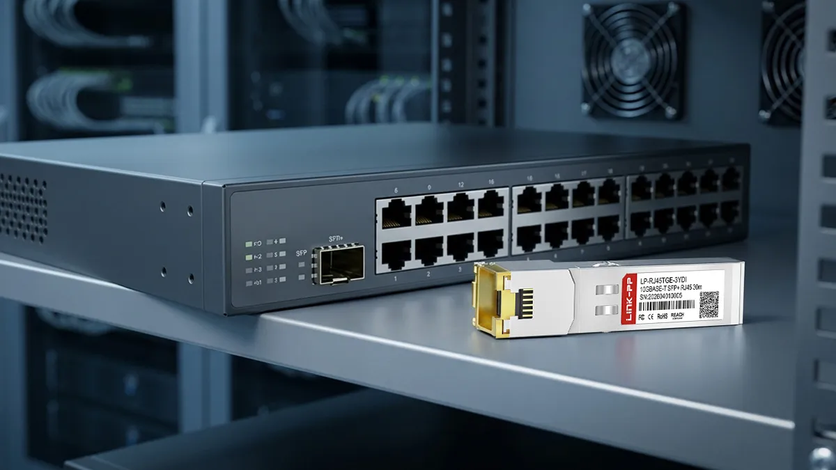 LINK-PP LP-RJ45TGE-3YDI 10GBASE-T SFP+ Usage Demonstration