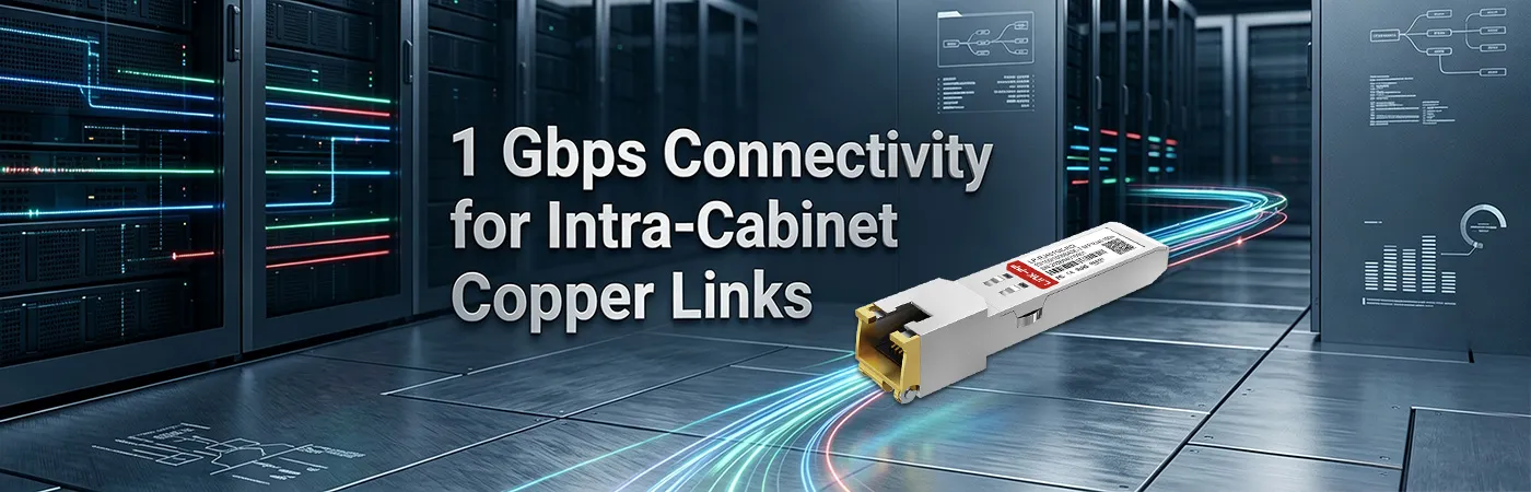 SFP-GEB-T-IL: キャビネット内銅線リンク用の1Gbps接続