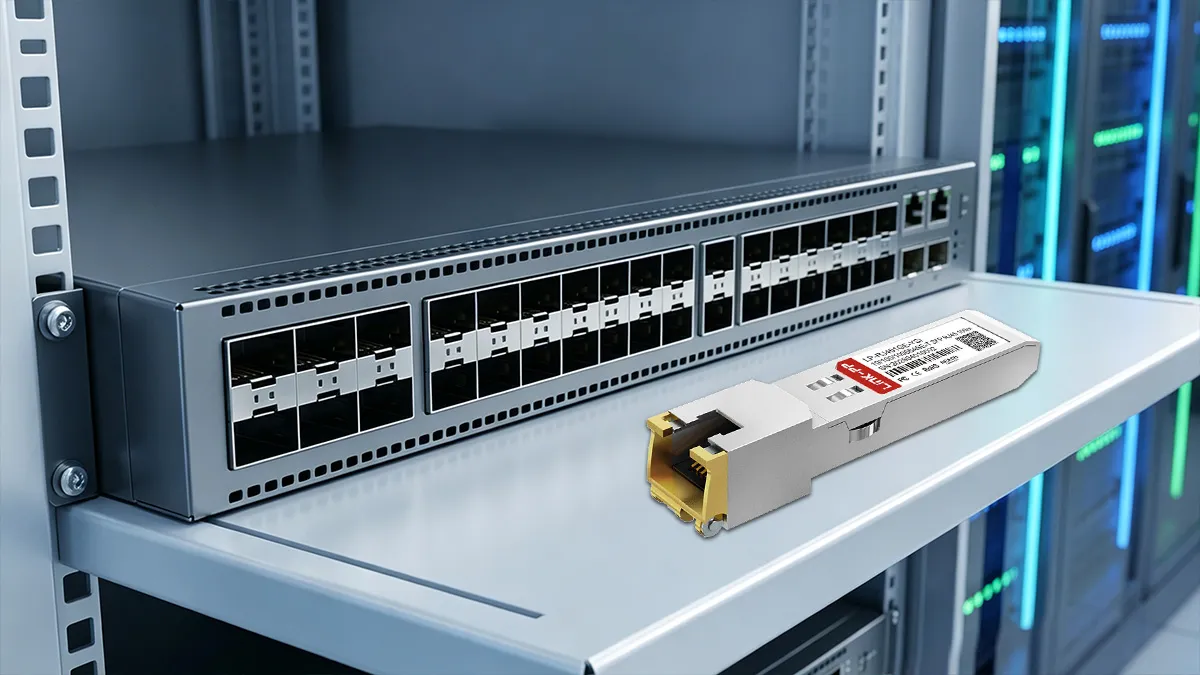 LINK-PP LP-RJ451GE-YSI 10/100/1000BASE-T SFP Usage Demonstration