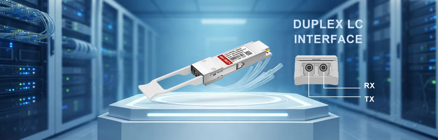 QSFP-ZR4-40G Module with Duplex LC Interface
