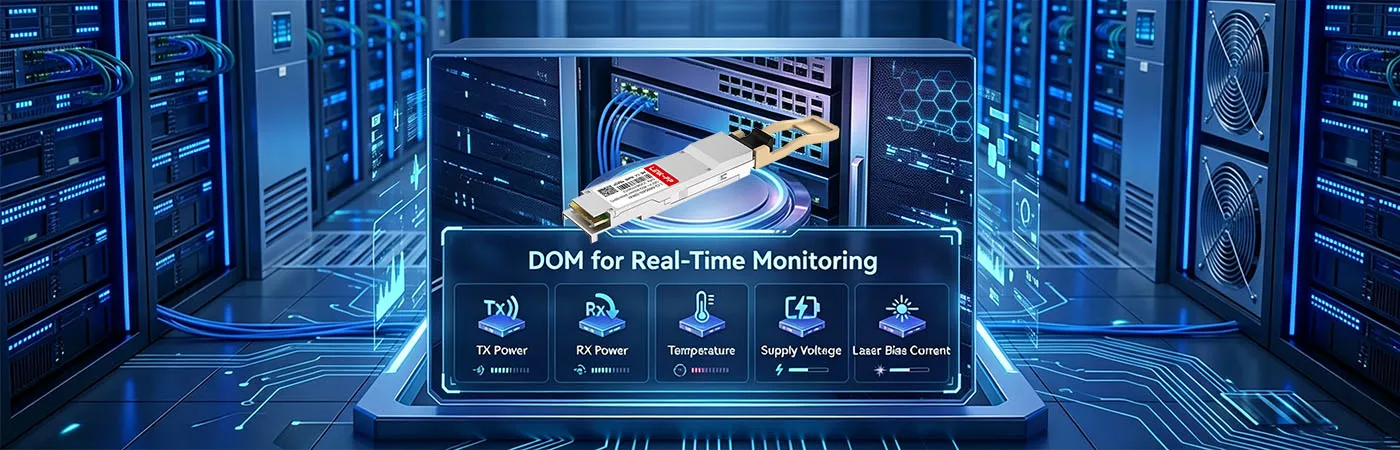 QSFP-SR4-40G-I Module with DOM for Real-Time Monitoring