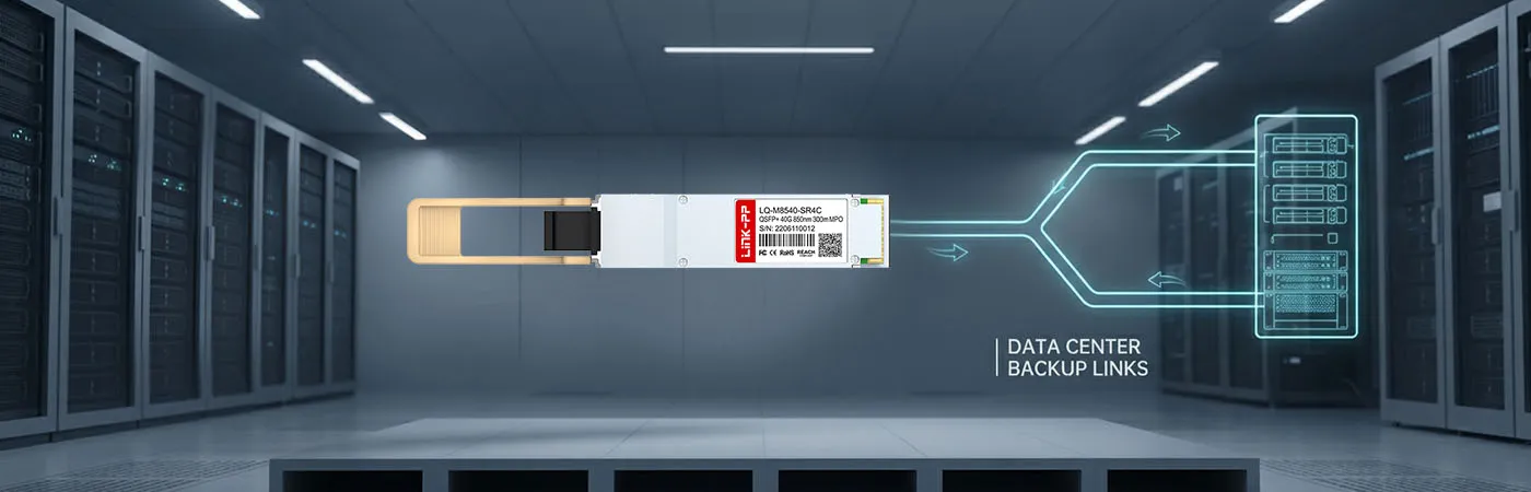 QSFPP-40GBASE-SR4: 40G Connectivity for Data Center Backup Links