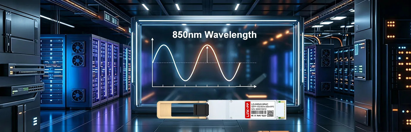 QSFPP-40GBASE-SR4 Module with 850nm Wavelength