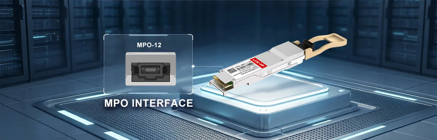 QSFPP-40GBASE-SR4 Module with MPO-12 Interface