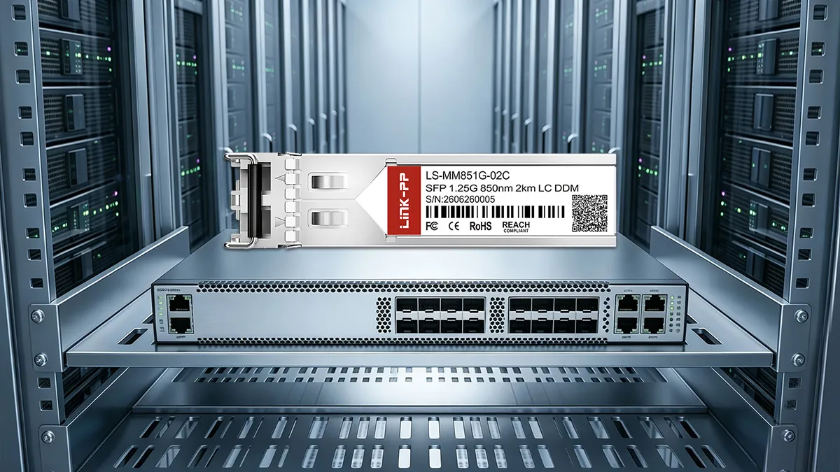 LINK-PP وحدة بصرية SFP بسرعة 1 جيجابت LS-MM851G-02C
