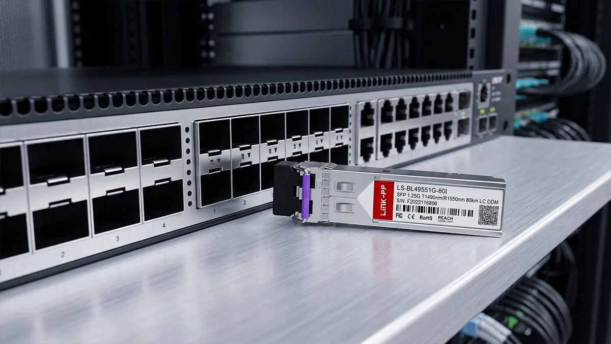 LINK-PP LS-BL49551G-80I 1G BiDi SFP Usage Demonstration