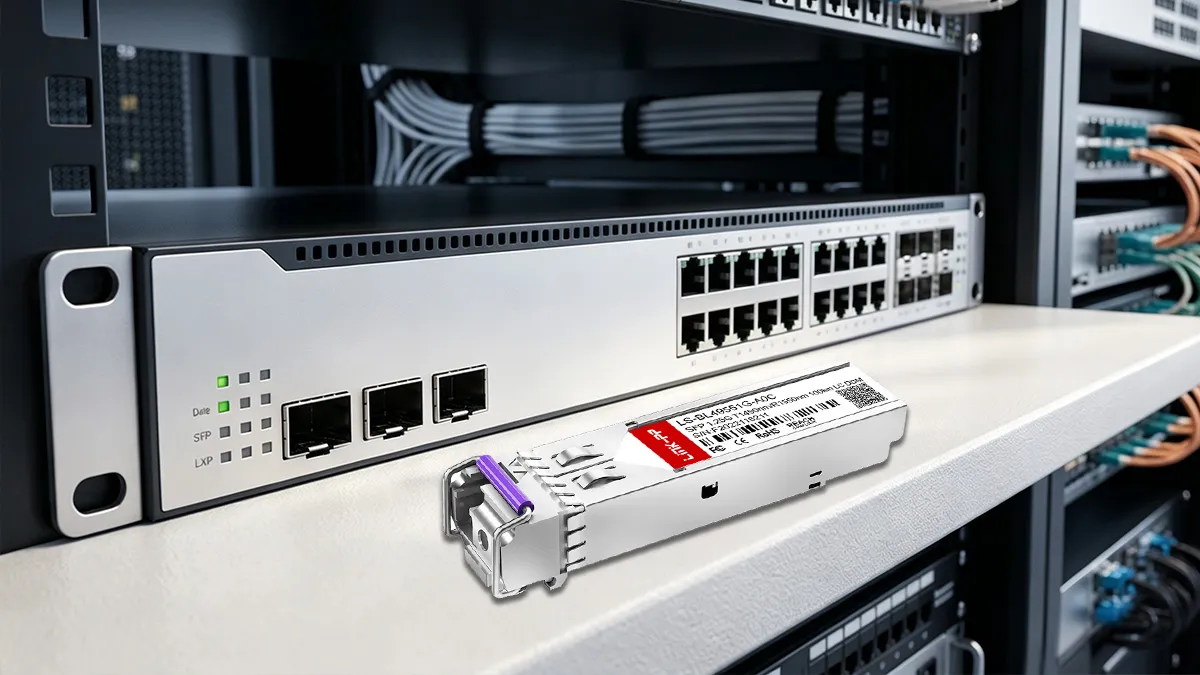 LINK-PP LS-BL49551G-A0C 1G BiDi SFP Usage Demonstration
