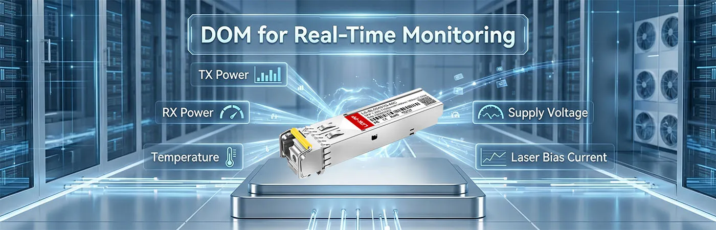 リアルタイムモニタリング用DOM搭載SFP-1G54-BX160モジュール
