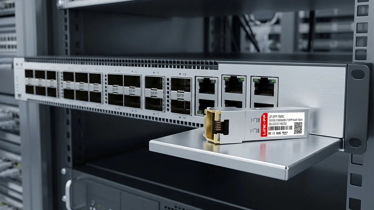 Juniper SFP-1GE-FE-E-T Compatible LINK-PP 10/100/1000BASE-T SFP Usage Demonstration