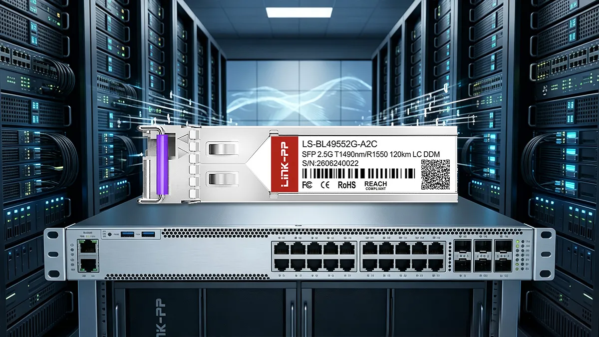 LINK-PP وحدة بصرية SFP بسرعة 2.5 جيجابت LS-BL49552G-A2C