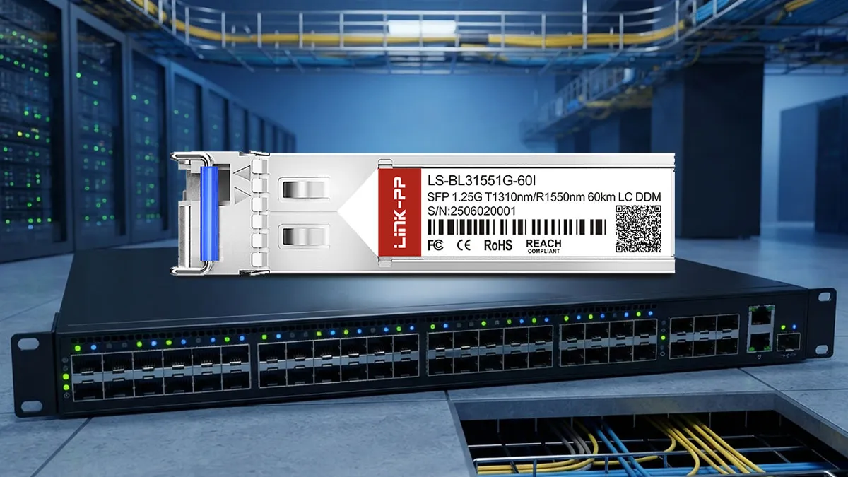 LINK-PP وحدة بصرية LS-BL31551G-60I 1.25G BiDi SFP