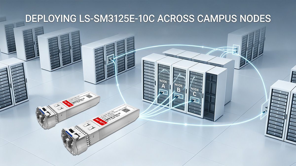 Ανάπτυξη LINK-PP Πομποδέκτες LS-SM3125E-10C σε κόμβους πανεπιστημιούπολης