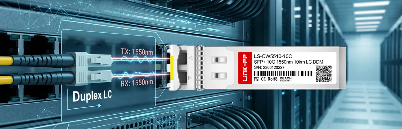 CWDM-SFP10G-10M Module with Duplex LC Interface