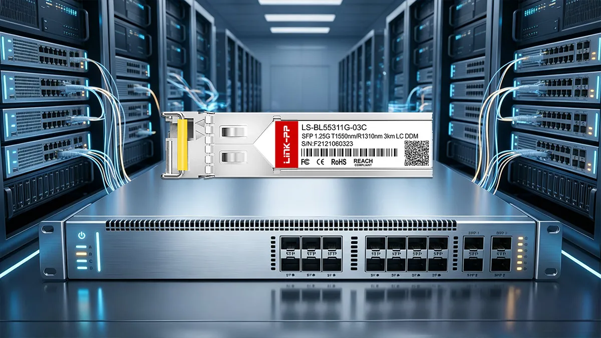 Ubiquiti UACC-OM-SM-1G-S互換品 LINK-PP 1G BiDi SFP光モジュール