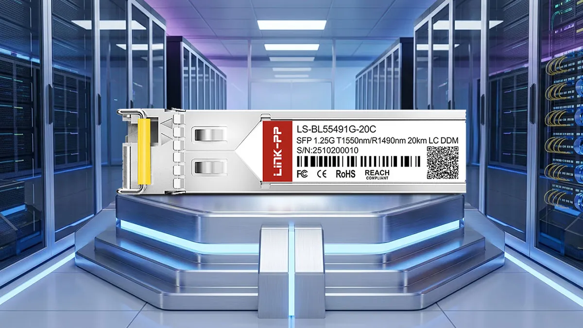 LINK-PP مواصفات وحدة SFP ثنائية الاتجاه LS-BL55491G-20C بسرعة 1 جيجابت