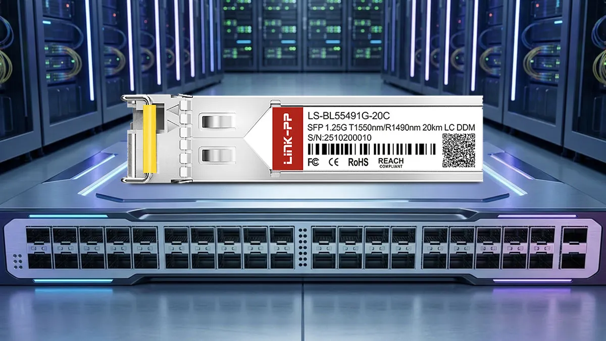 LINK-PP وحدة بصرية LS-BL55491G-20C 1G BiDi SFP