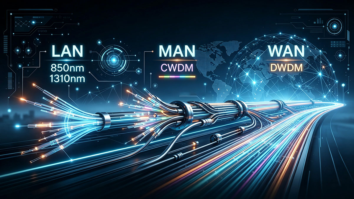 Wavelength and Spectrum Allocation in MAN vs LAN vs WAN
