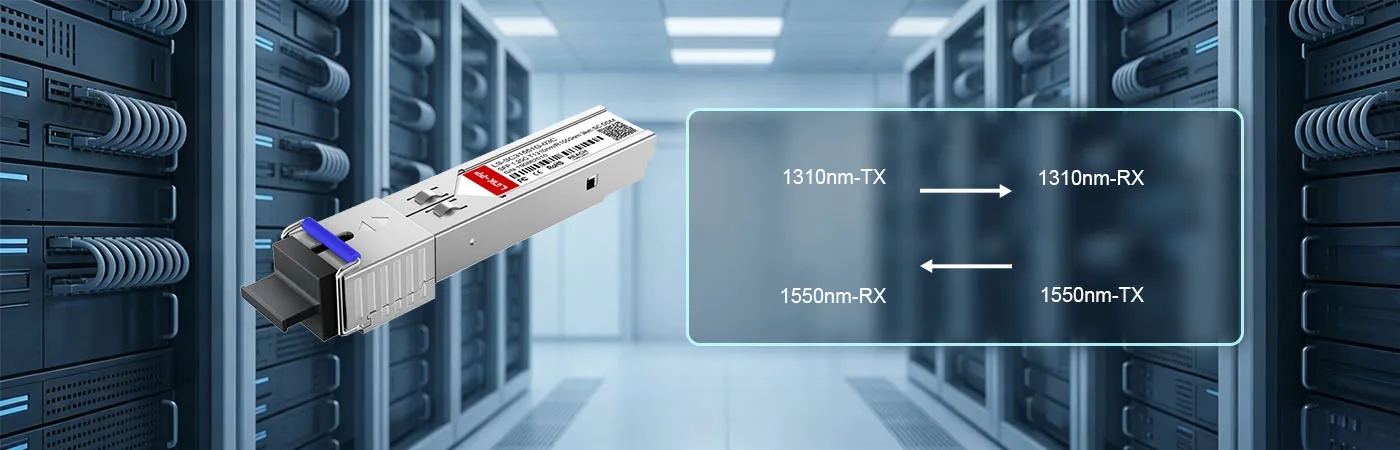 وحدة LS-SC31551G-03C بطول موجة إرسال 1310 نانومتر واستقبال 1550 نانومتر