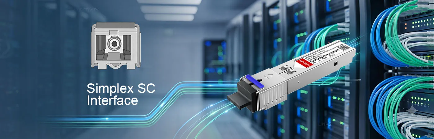 وحدة LS-SC31551G-03C مزودة بواجهة Simplex SC