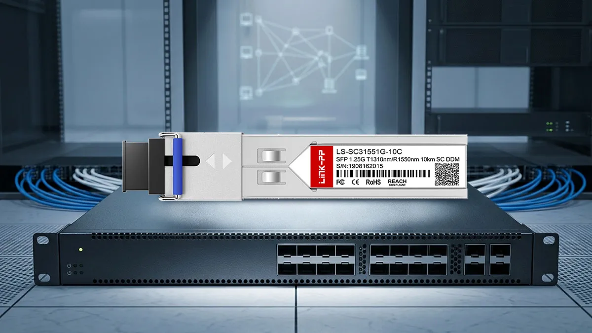 LINK-PP Módulo Óptico SFP BiDi LS-SC31551G-10C 1G