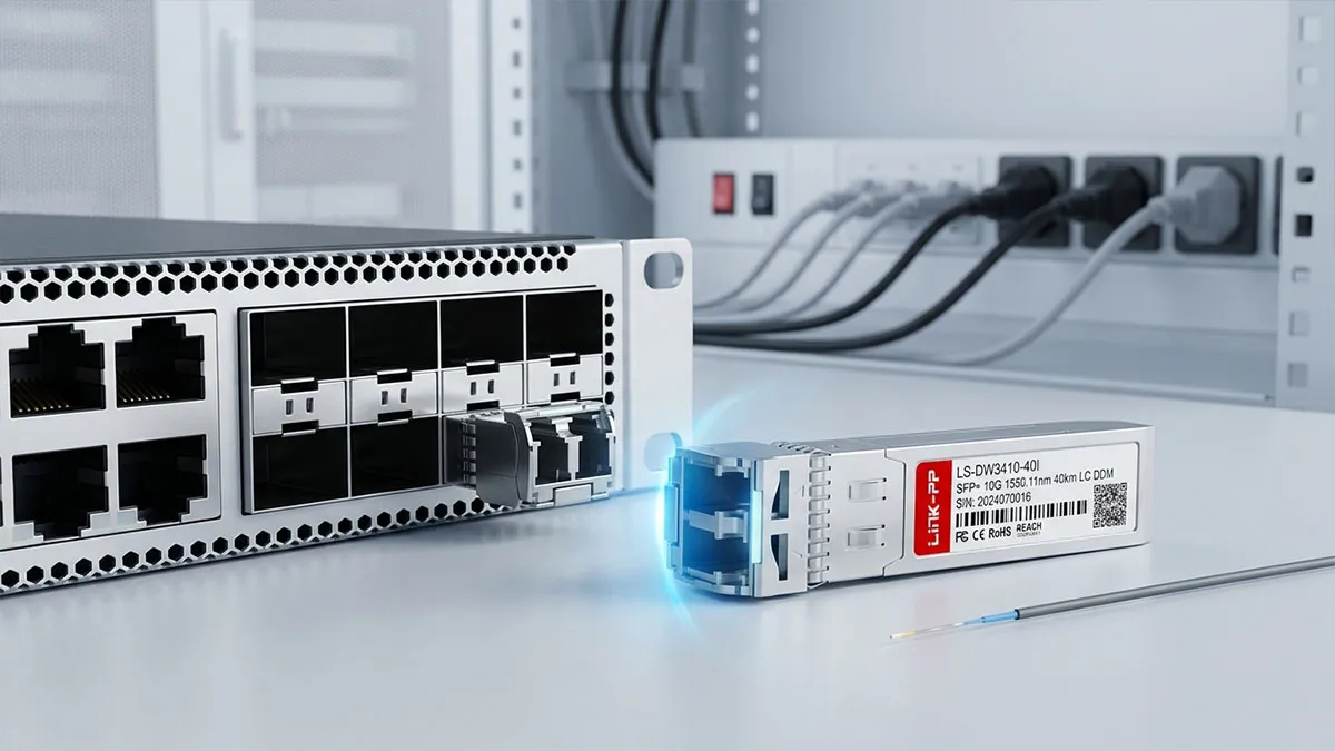 Compatível com Cisco DWDM-SFP10G-50.92-I LINK-PP Demonstração de uso de SFP+ 10G