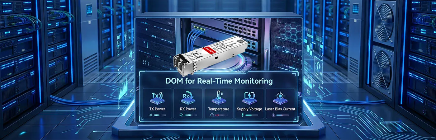 リアルタイムモニタリング用DOM搭載eSFP-GE-SX-MM850モジュール