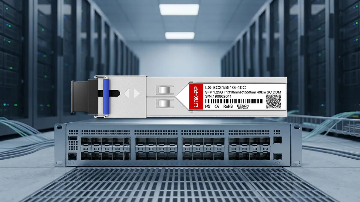 LINK-PP Módulo Óptico SFP BiDi LS-SC31551G-40C 1G