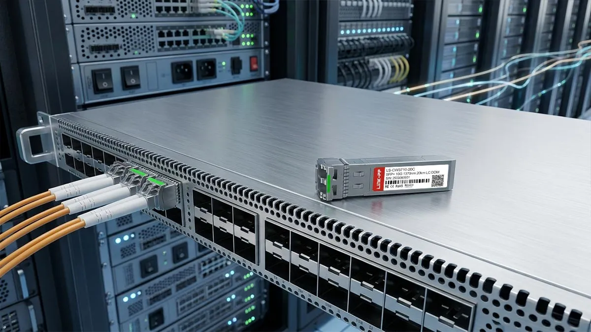 FS CWDM-SFP10G-20S Compatible LINK-PP 10G SFP+ Usage Demonstration